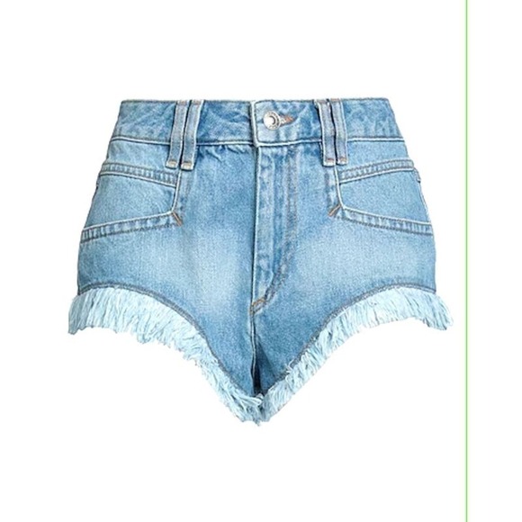Marant Etoile Denim Shorts Size 4 - Picture 1 of 7
